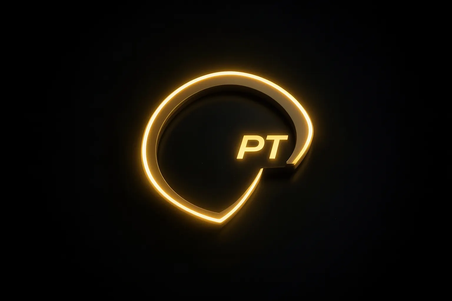 Logo estilizado do ChatGPT com um brilho sutil, representando inteligência artificial.